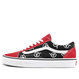 Кроссовки old skool vlogo 'black red' Vans, черный vn0a4u3b17b | black/red