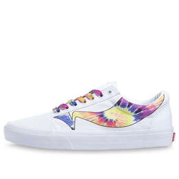 Кроссовки old skool white tie dye 'white' Vans, белый vn0a4u3b21r | white/multi-color