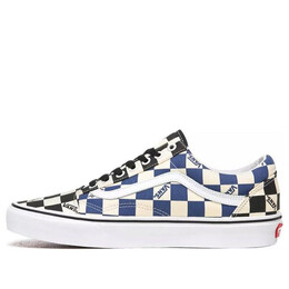 Кроссовки old skool 'big check black navy' Vans, черный vn0a4u3bwrt | black/blue