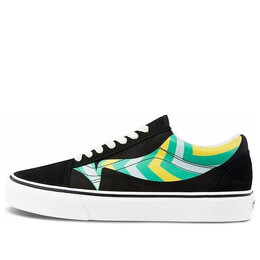 Кроссовки old skool black/multi-color Vans, черный vn0a4u3b2t5 | black/multi-color