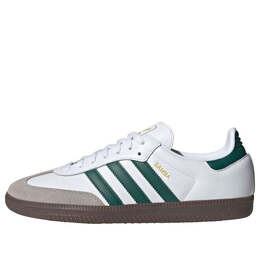 Кроссовки samba og 'cloud white collegiate green' Adidas, белый jh8797 | cloud white/collegiate green/clear granite