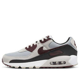Кроссовки air max 90 'burgundy crush' Nike, серый dq4071-004 | wolf grey/phantom/black/burgundy crush