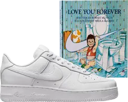 Кроссовки Nike NOCTA x Air Force 1 Low 'Certified Lover Boy' With Love You Forever Book, белый cz8065 100 lyf book | white