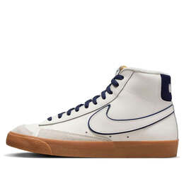 Кроссовки blazer mid 77 'sail midnight navy' Nike, мультиколор dq7672-100 | sail/midnight navy/gum medium brown