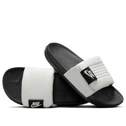 Кроссовки offcourt adjust slide 'summit white black' Nike, белый dq9624-100 | summit white/black/summit white