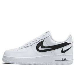 Кроссовки air force 1 '07 'cut out swoosh - white black' Nike, белый dr0143-101 | white/black