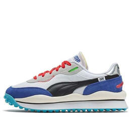 Кроссовки style rider ride on 'white dazzling blue' Puma, серый 372839-01 | grey/blue