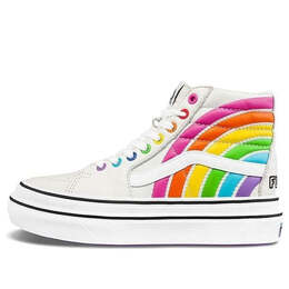 Кроссовки flour shop x super comfycush sk8-hi 'rainbow' Vans, белый vn0a54eu2n7 | white/multi-color