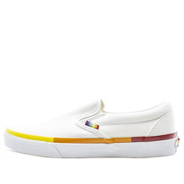 Кроссовки classic slip-on white/yellow Vans, белый vn0a5ao82e6 | white/yellow