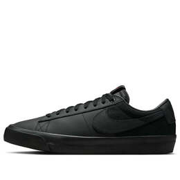 Кроссовки sb zoom blazer low pro gt iso 'triple black' Nike, черный dr9099-001 | black/anthracite/safety orange