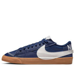 Кроссовки blazer low '77 jumbo 'midnight navy gum' Nike, синий dr9865-400 | blue/white