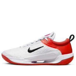 Кроссовки court air zoom nxt hard court tennis shoes 'white picante red' Nike, белый dv3276-100 | white / picante red / fuchsia dream / black
