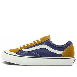 Кроссовки style 36 splicing contrasting colors low tops casual skateboarding shoes navy blue yellow Vans, синий vn0a5hyra0s | blue/yellow