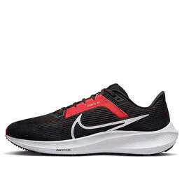 Кроссовки air zoom pegasus 40 'black light crimson' Nike, черный dv3853-003 | black/light crimson/white