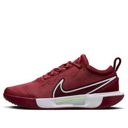 Кроссовки court zoom pro 'cedar team red' Nike, мультиколор dv3278-600 | cedar/white/lime blast/team red