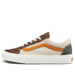 Кроссовки old skool 'mixed utility - checkerboard' Vans, хаки vn0a5jmi94r | khaki/green/brown