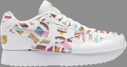 Кроссовки wonder woman x wmns classic harman ripple double 'logos' Reebok, белый gz8246 | white