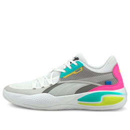 Кроссовки court rider 2k 'white ultra grey' Puma, белый 376313-01 | white/green/pink