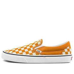 Кроссовки checkerboard classic slip-on sneakers yellow/white Vans, желтый vn0a5jmh8lf | yellow/white