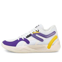 Кроссовки trc blaze court 'white spectra yellow' Puma, белый 376582-07 | white/purple/yellow