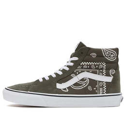 Кроссовки sk8-hi 'peace paisley - grape leaf' Vans, зеленый vn0a5jmjb0f | army green/white