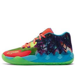 Кроссовки mb.01 lamelo ball 'be you' Puma, зеленый 376813-01 | green gecko/red blast