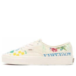 Кроссовки authentic low tops casual skateboarding shoes white green blue cartoon printing 'white green blue' Vans, белый vn0a5krdas1 | white/green/blue/yellow/red
