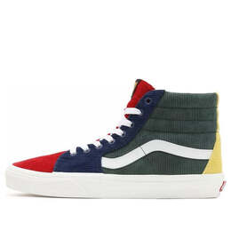 Кроссовки mixed corduroy sk8-hi high-top sneakers green/blue/red Vans, зеленый vn0a5krh94m | green/blue/red/white