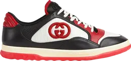 Кроссовки Gucci MAC80 Sneaker 'Black White Red', черный 762611 aacnw 1051 | black