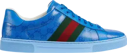 Кроссовки Gucci Ace 'GG Crystal Canvas - Blue', синий 760775 facrf 4349 | blue