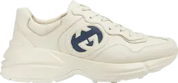 Кроссовки Gucci Rhyton 'Interlocking G - Ivory Blue', кремовый 757857 upg70 9567 | cream
