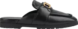 Кроссовки Gucci Mule 'Horsebit - Black', черный 771076 aacai 1000 | black