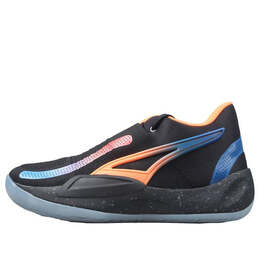Кроссовки rj barrett x rise nitro 'knicks' Puma, черный 377388-02 | black/ultra orange/strong blue