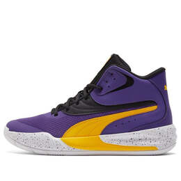 Кроссовки triple mid splatter 'prism violet spectra yellow' Puma, фиолетовый 377570-01 | purple/yellow/white