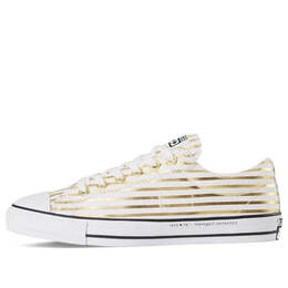 Кроссовки fragment design x chuck taylor all star low 'gold stripe' Converse, белый 148371c | white/gold