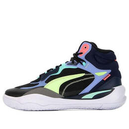 Кроссовки playmaker pro mid 'black multicolor' Puma, черный 377902-07 | black/multi-color