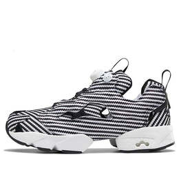 Кроссовки instapump fury 'carbon fiber' Reebok, черный dv7305 | black/white