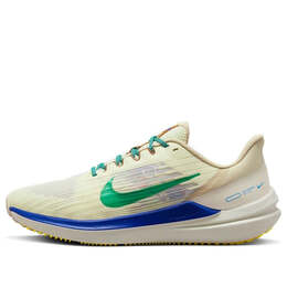 Кроссовки air zoom winflo 9 prm ' moving company' Nike, мультиколор dv8997-100 | coconut milk/stadium green/sandrift/blue