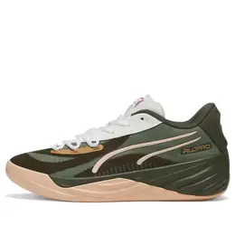 Кроссовки x gremlins all-pro nitro 'gizmo and stripe' Puma, зеленый 379303-01 | olive green/white/beige