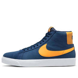 Кроссовки zoom blazer mid sb 'michigan' Nike, синий 864349-402 | blue/yellow