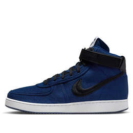 Кроссовки x stussy vandal high 'deep royal blue' Nike, синий dx5425-400 | deep royal blue/black-white