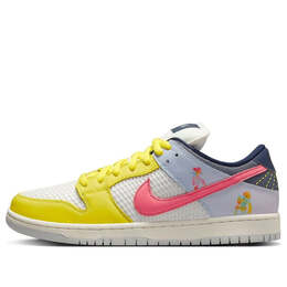 Кроссовки sb dunk low pro 'be true xavier schipani' Nike, мультиколор dx5933-900 | multi-color/pink gaze/sail