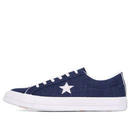 Кроссовки one star ox canvas shoe blue/white Converse, синий 160621c | dark blue/white