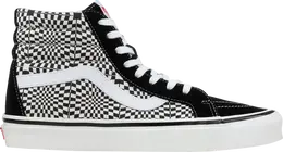 Кеды Vans Sk8-Hi 38 DX Warp Check - Black White, черный vn0a38gfvmy | black
