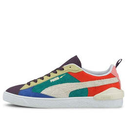 Кроссовки suede bloc wtformstrip leisure board shoes purple/blue/green Puma, фиолетовый 381184-01 | purple/blue/green