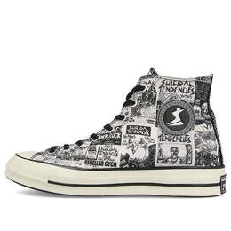 Кроссовки suicidal tendencies x chuck 70 hi 'white black' Converse, черный 162880c | black/white