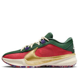 Кроссовки zoom freak 5 ep 'keep it a buck' Nike, красный dz2945-600 | gym red/mtlc gold-fir-crt prpl