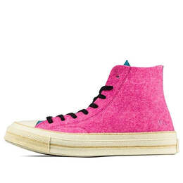 Кроссовки j.w. anderson x chuck 70 hi top 'felt' Converse, розовый 162843c | pink/blue/green/white