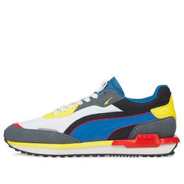 Кроссовки city rider 'multi' Puma, серый 382044-13 | gray/blue/yellow