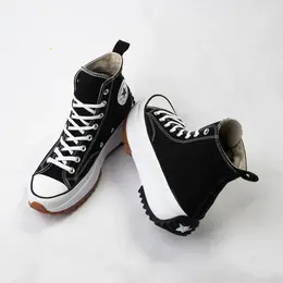 Кроссовки Converse Run Star Hike на платформе, мультиколор 399795 | black/white/gum